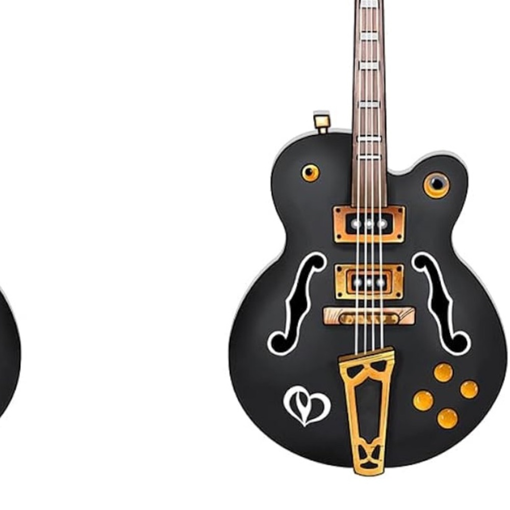 ❤️NWT-Black Guitar Earrings - Picture 4 of 4